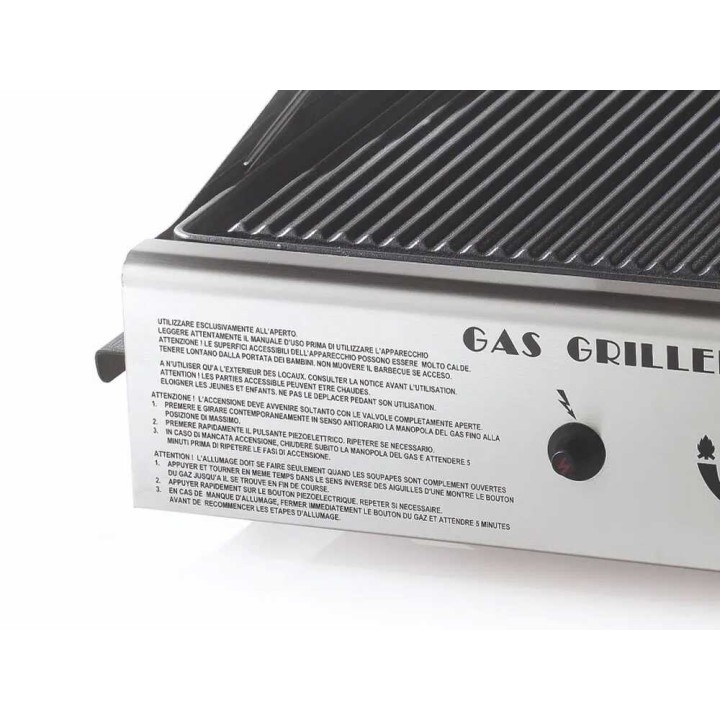 Ompagrill Single 4043/Cover/M kaasukäyttöinen plancha-grilli, 3,7 kW