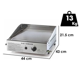 Ompagrill Single 4044 kaasukäyttöinen plancha grilli 3 7 kW 40 43 cm