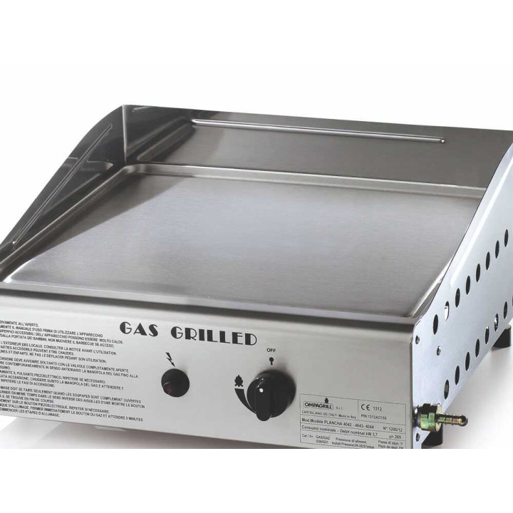 Ompagrill Single 4044 kaasukäyttöinen plancha-grilli, 3,7 kW, 40 × 43 cm