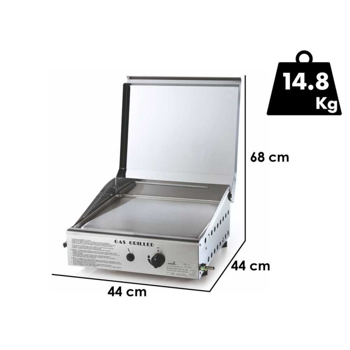 Ompagrill Single 4044 Cover M plancha grilli kaasu 3 7 kW