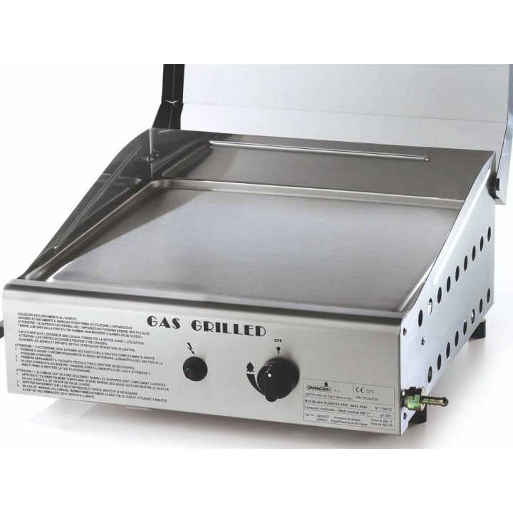 Ompagrill Single 4044/Cover/M plancha-grilli, kaasu, 3,7 kW