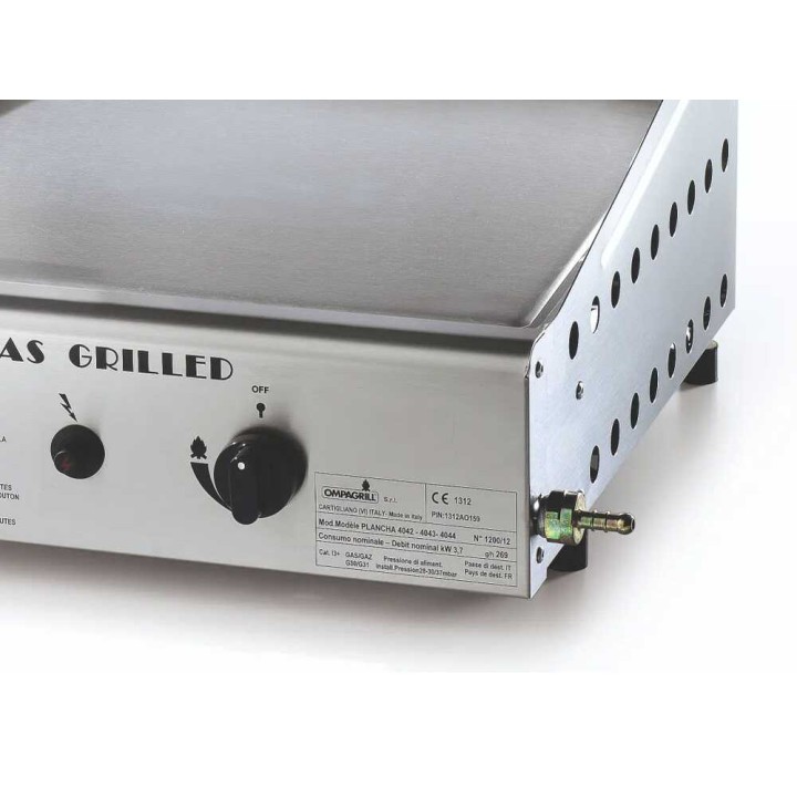 Ompagrill Single 4044/Cover/M plancha-grilli, kaasu, 3,7 kW
