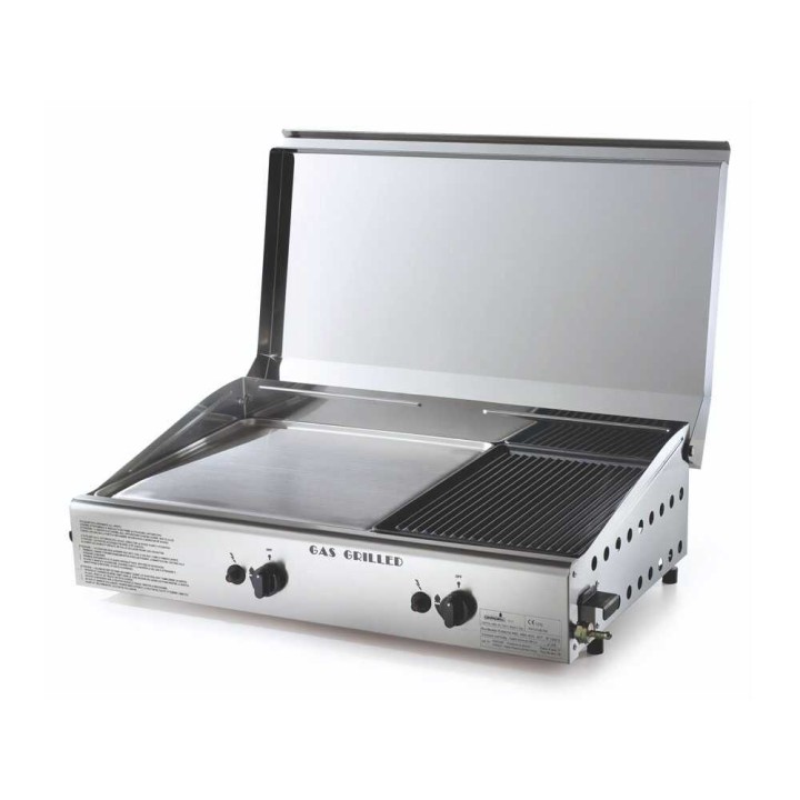 Ompagrill Double 4068/Cover/M kaasugrilli plancha, 6 kW, kansi