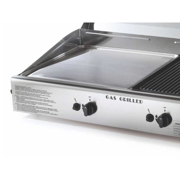 Ompagrill Double 4068/Cover/M kaasugrilli plancha, 6 kW, kansi