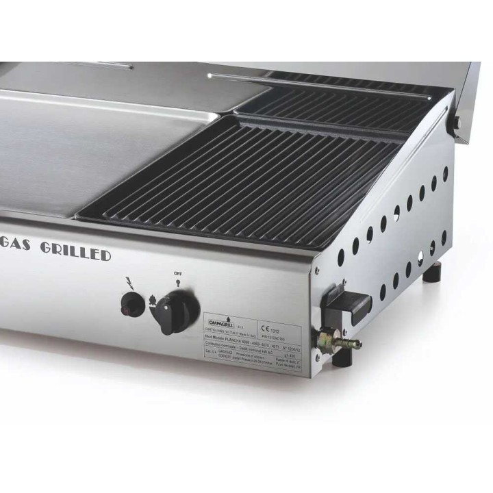 Ompagrill Double 4068/Cover/M kaasugrilli plancha, 6 kW, kansi