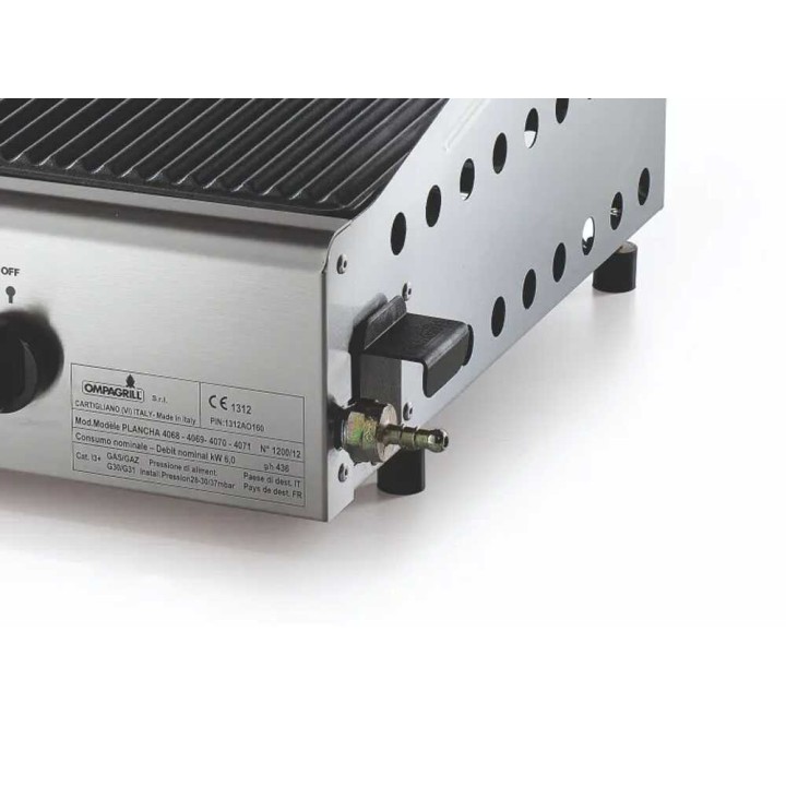 Ompagrill Double 4068/Cover/M kaasugrilli plancha, 6 kW, kansi