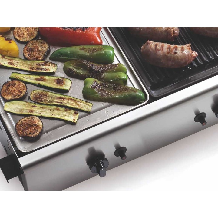 Ompagrill Double 4068/Cover/M kaasugrilli plancha, 6 kW, kansi