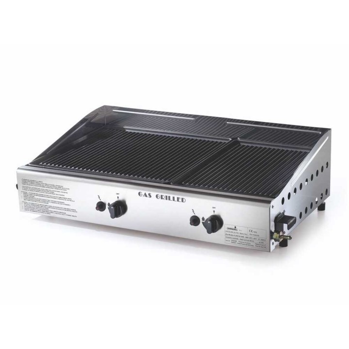 Ompagrill Double 4069/M kaasukäyttöinen plancha-grilli, 6 kW