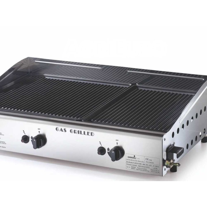 Ompagrill Double 4069/M kaasukäyttöinen plancha-grilli, 6 kW
