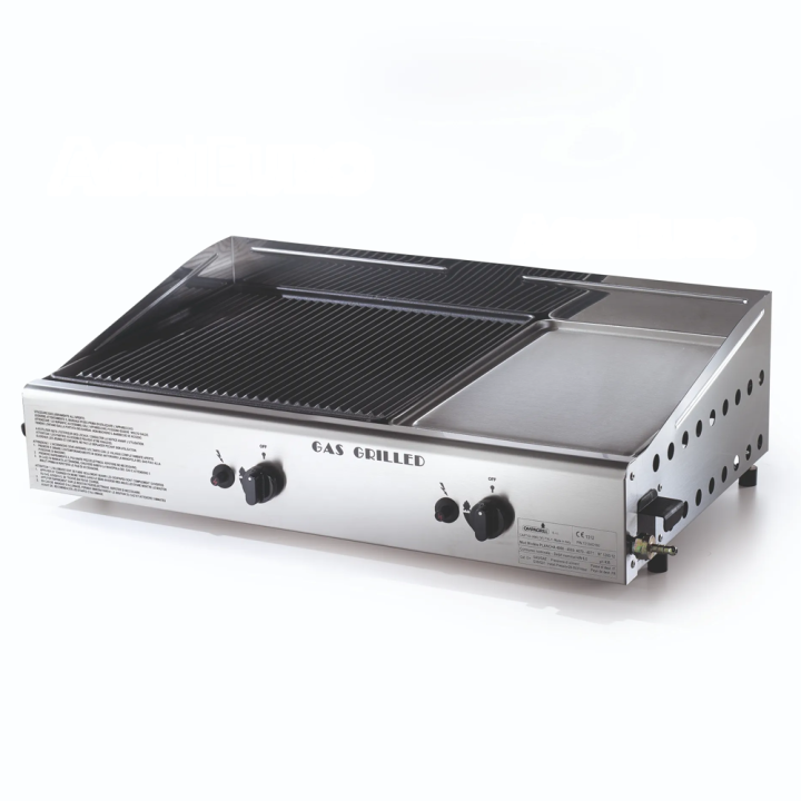 Ompagrill Double 4070 M plancha kaasugrilli 6 kW 2 840 cm