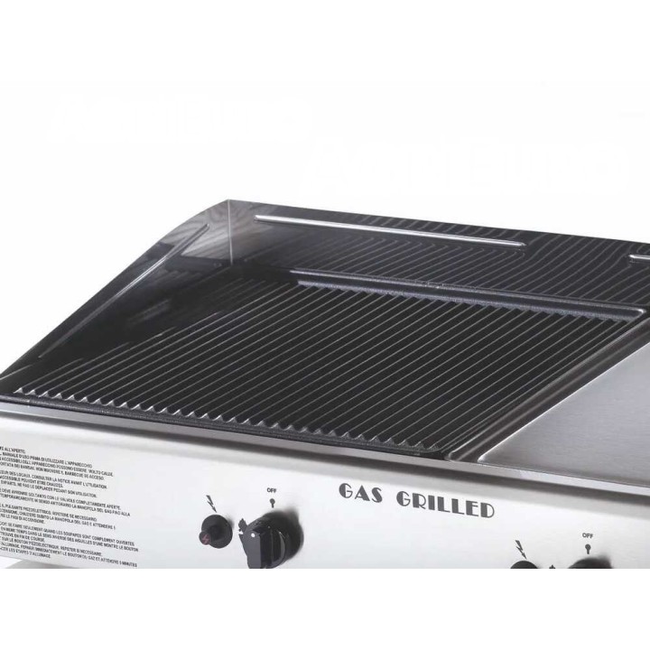 Ompagrill Double 4070/M plancha-kaasugrilli, 6 kW, 2 840 cm²