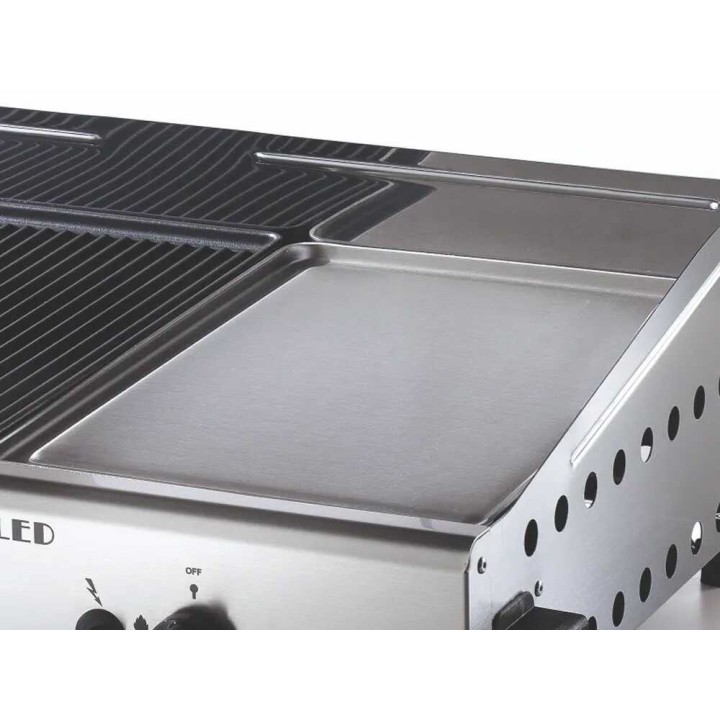 Ompagrill Double 4070/M plancha-kaasugrilli, 6 kW, 2 840 cm²