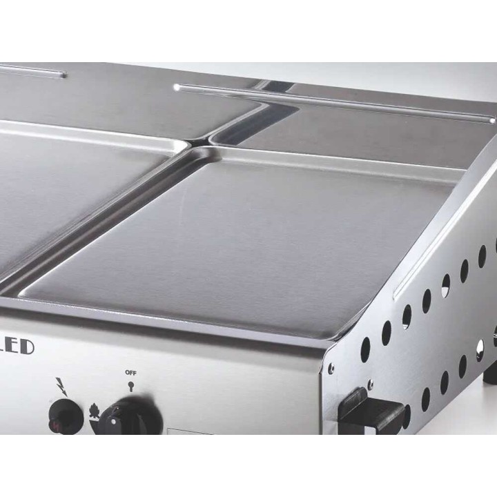 Ompagrill Double 4071/Cover/M kaasuplancha, 6 kW, kansi