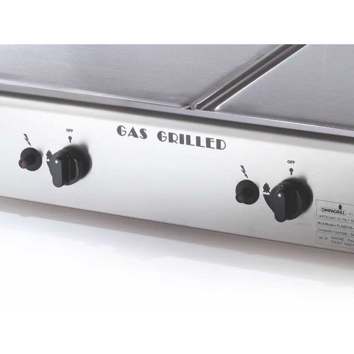 Ompagrill Double 4071/Cover/M kaasuplancha, 6 kW, kansi