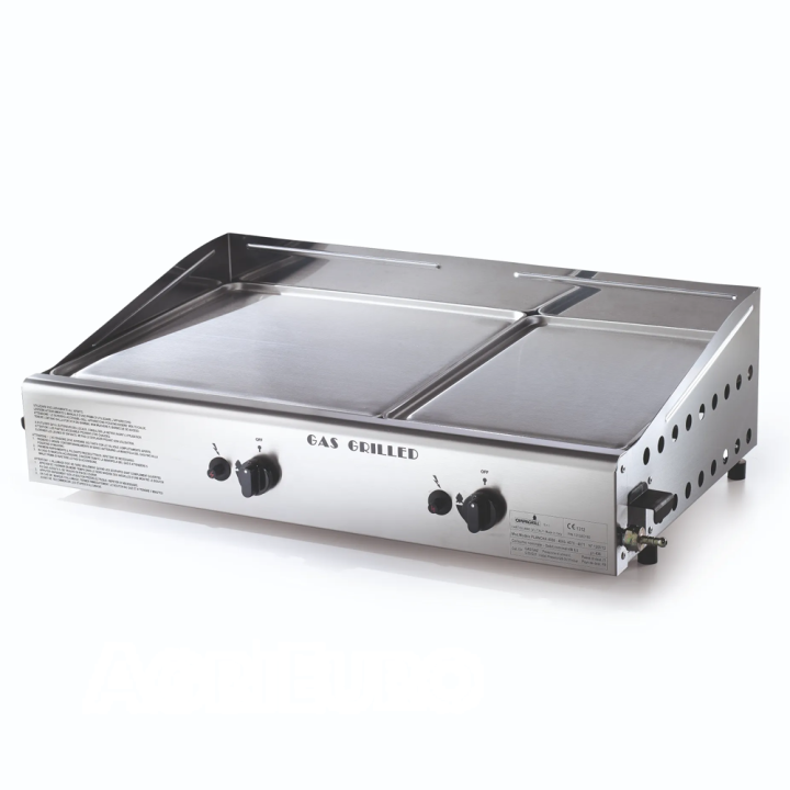 Ompagrill Double 4071 M kaasukäyttöinen plancha 6 kW ruostumaton teräs