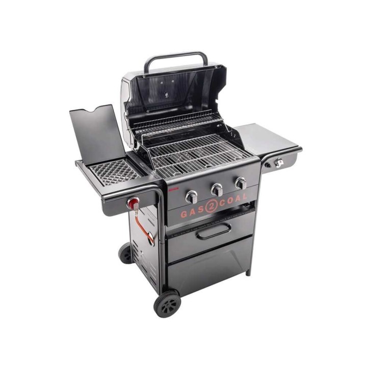 Char-Broil Gas2Coal 330 Special Edition kaasu- ja hiiligrilli, 10,1 kW, 62 × 43 cm