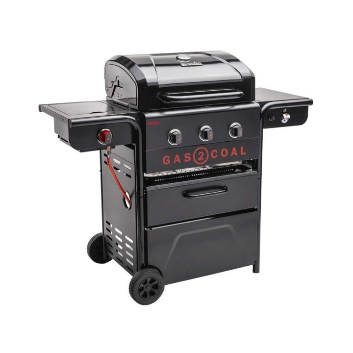 Char-Broil Gas2Coal 330 Special Edition kaasu- ja hiiligrilli, 10,1 kW, 62 × 43 cm