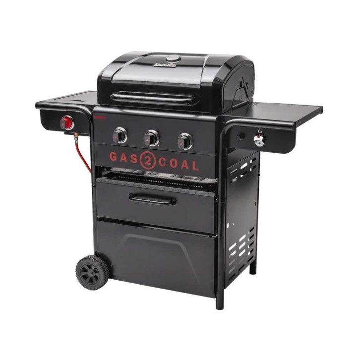 Char-Broil Gas2Coal 330 Special Edition kaasu- ja hiiligrilli, 10,1 kW, 62 × 43 cm