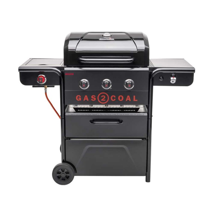 Char-Broil Gas2Coal 330 Special Edition kaasu- ja hiiligrilli, 10,1 kW, 62 × 43 cm