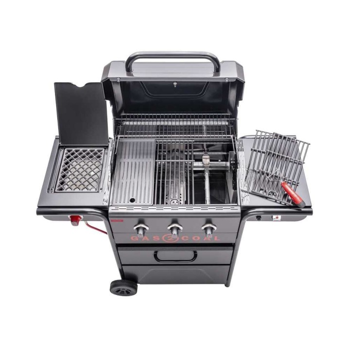 Char-Broil Gas2Coal 330 Special Edition kaasu- ja hiiligrilli, 10,1 kW, 62 × 43 cm