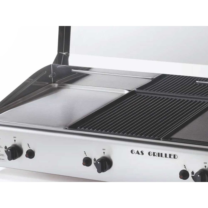 Ompagrill Trio01/Cover/M plancha-kaasugrilli, 6,9 kW, 84 cm
