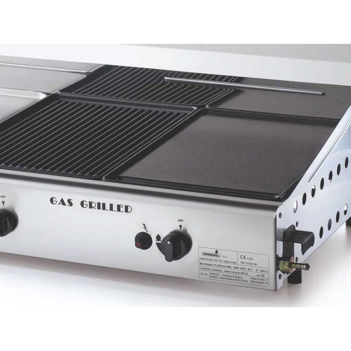 Ompagrill Trio01/Cover/M plancha-kaasugrilli, 6,9 kW, 84 cm