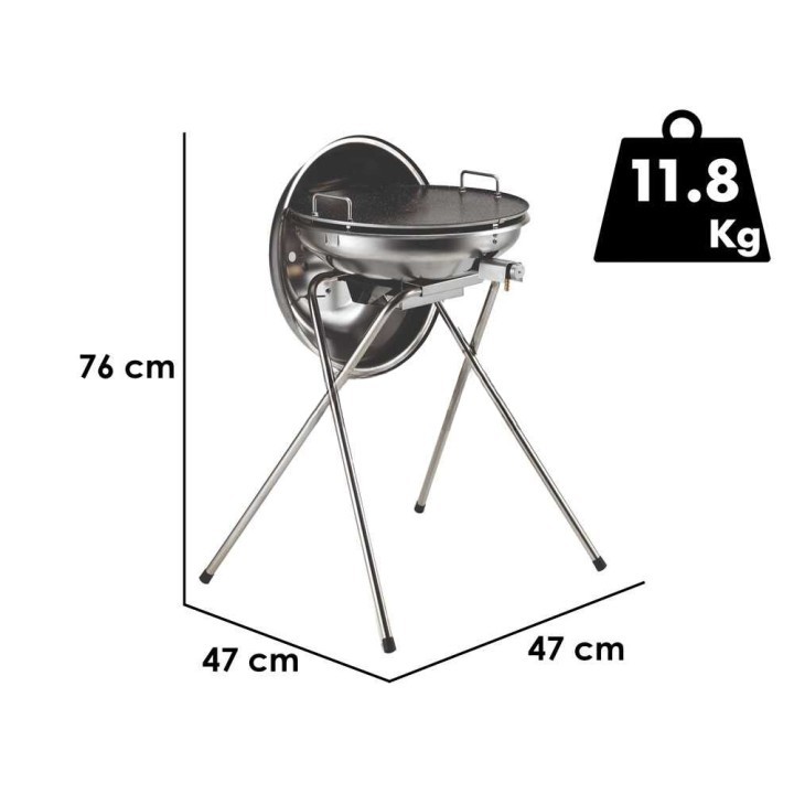 Omagrill Gas 4776/Cover kaasugrilli, 3,3 kW, Ø 47 cm