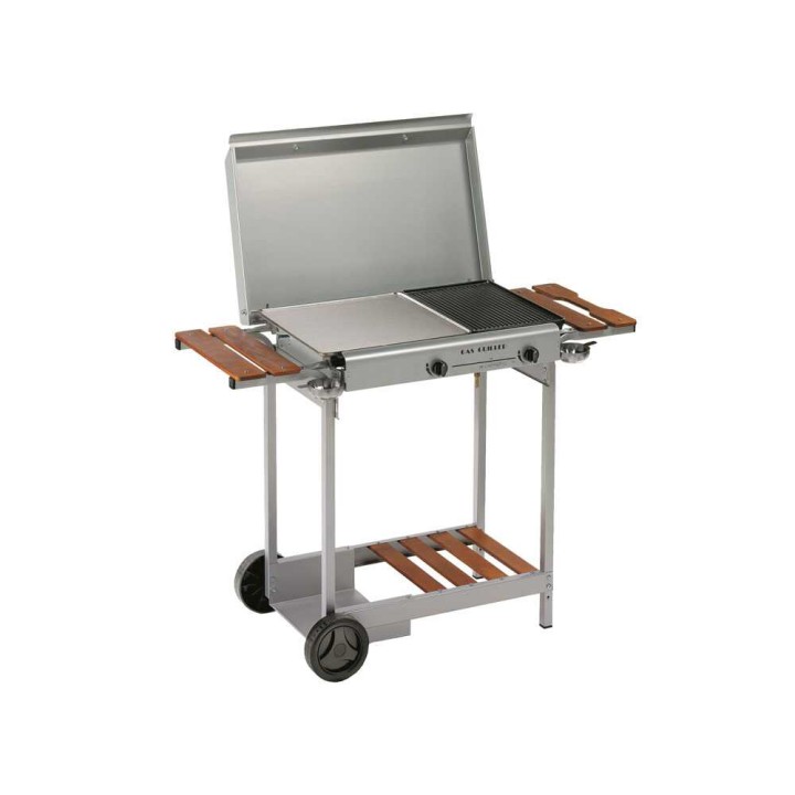 Ompagrill 4068 Stainless/M kaasugrilli, 6 kW, 2 poltinta