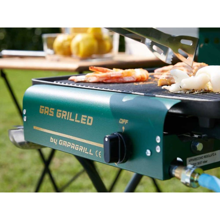 Ompagrill 4043 GHIV/M kaasugrilli, 3,7 kW, valurautaparila 40 × 43 cm