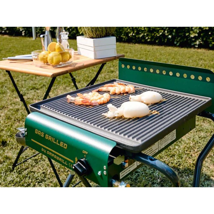 Ompagrill 4043 GHIV/M kaasugrilli, 3,7 kW, valurautaparila 40 × 43 cm