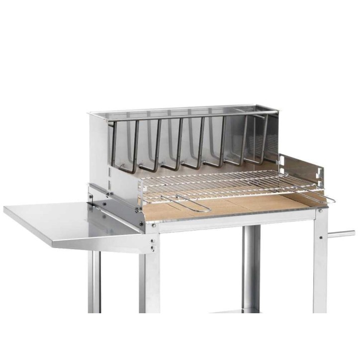 Ompagrill BetSteel 56690/X -grilli puulle ja hiilelle, 60 × 35 cm, 46 kg