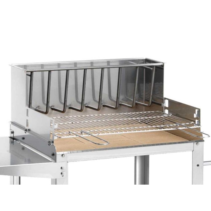Ompagrill BetSteel 56690/X -grilli puulle ja hiilelle, 60 × 35 cm, 46 kg