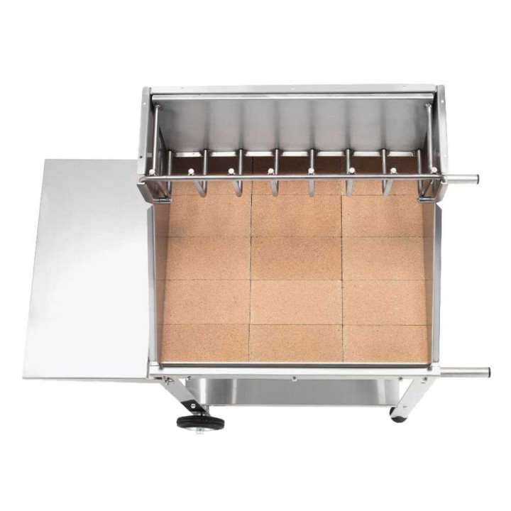 Ompagrill BetSteel 56690/X -grilli puulle ja hiilelle, 60 × 35 cm, 46 kg