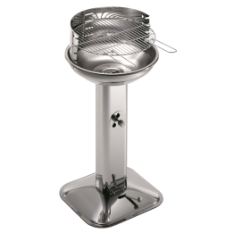Ompagrill 60480 New hiiligrilli ruostumaton teräs 44 cm 4 korkeutta