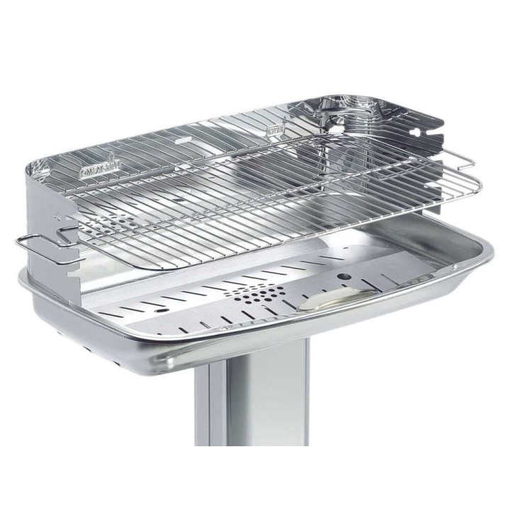 Ompagrill 60-40 Venus/C Pro System -hiiligrilli, ruostumaton teräs, 60,5 × 33 cm
