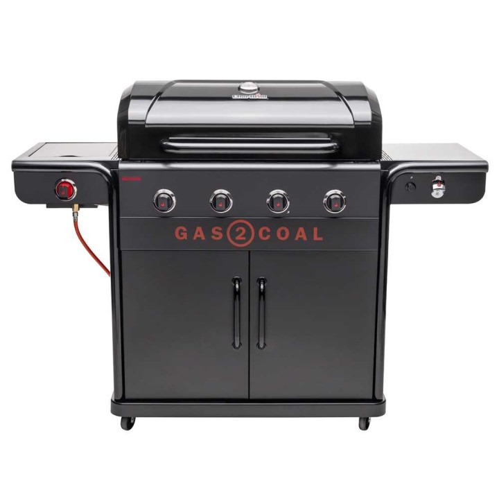 Char-Broil Gas2Coal 440 Special Edition - kaasu- ja hiiligrilli, 15,2 kW