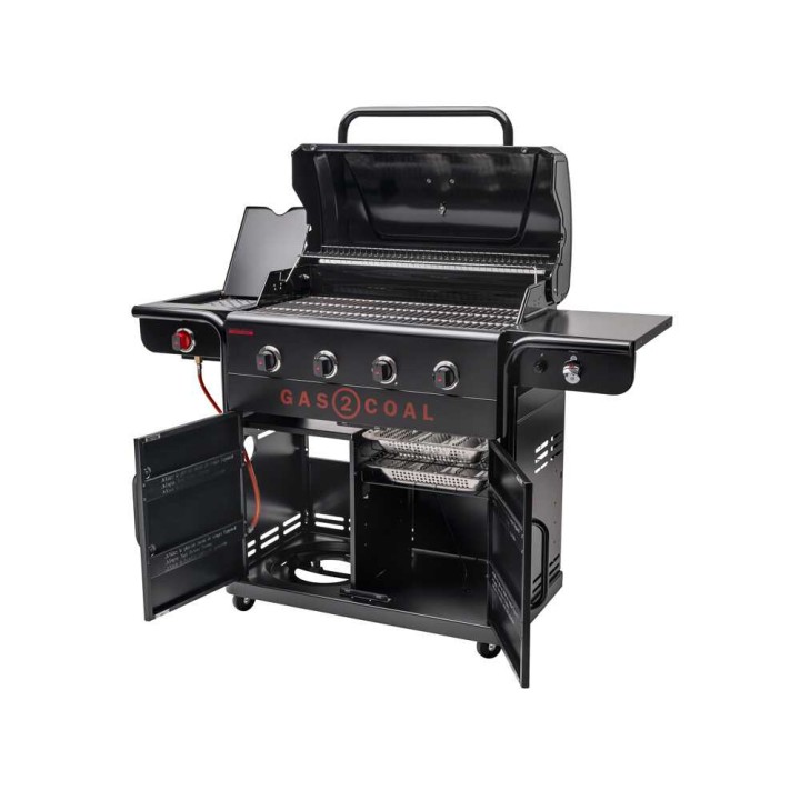 Char-Broil Gas2Coal 440 Special Edition - kaasu- ja hiiligrilli, 15,2 kW