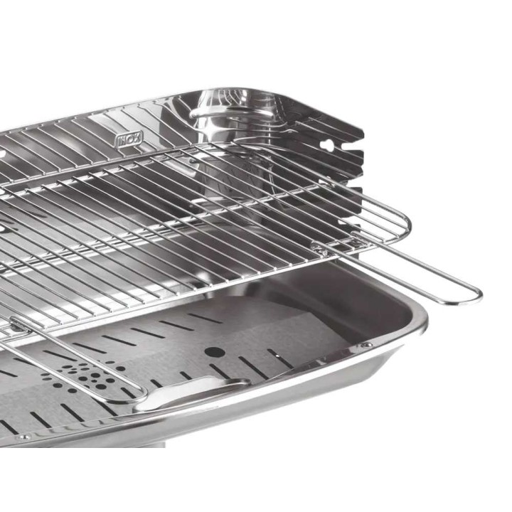 Ompagrill Venus 608/C hiiligrilli, 60,5 × 33 cm, 4 korkeutta