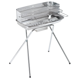 Ompagrill 60 40 XC Inox hiiligrilli 60 36 cm ruostumaton teräs