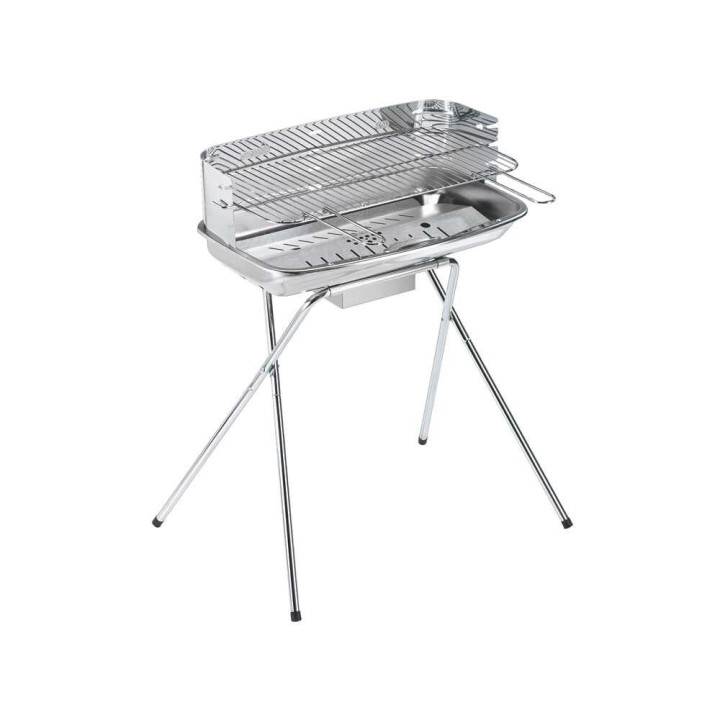 Ompagrill 60-40/XC Inox -hiiligrilli, 60 × 36 cm, ruostumaton teräs
