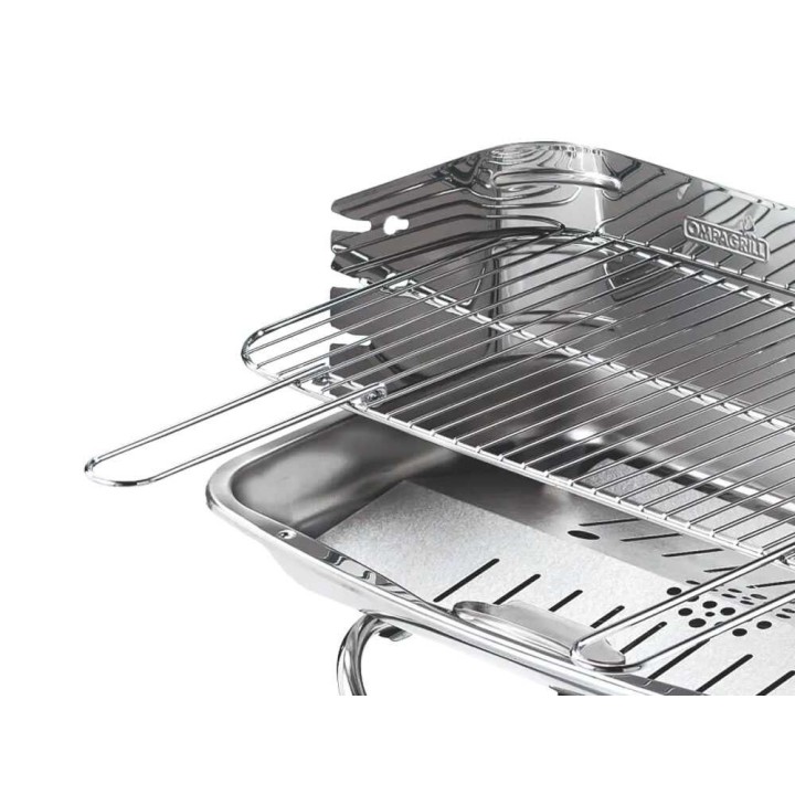 Ompagrill 60-40/RC Pro -hiiligrilli, 60 × 36 cm, 4 korkeutta
