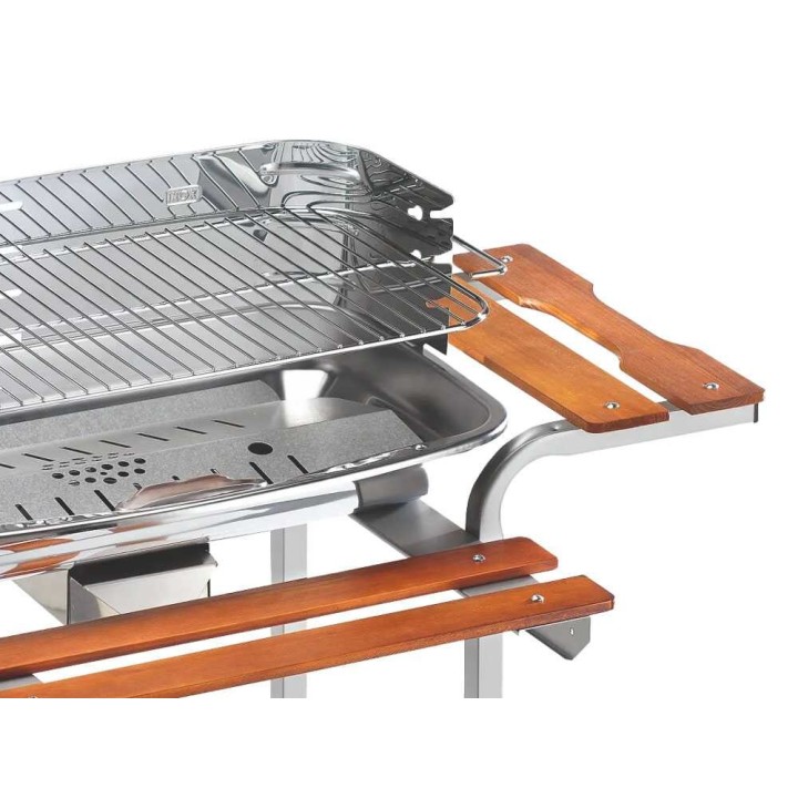 Ompagrill 60-40/Pro/C hiiligrilli, 60,5 × 33 cm, 4 korkeutta