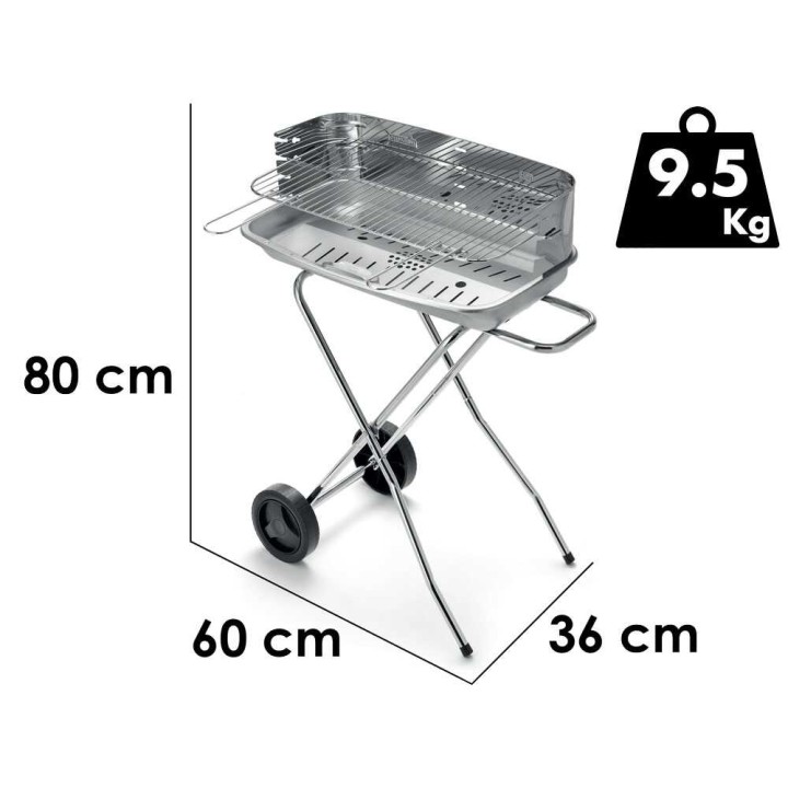 Ompagrill 60 40 R hiiligrilli 60 36 cm taittuva