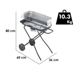 Ompagrill 60 40 C hiiligrilli 60 36 cm 4 korkeudensäätöä