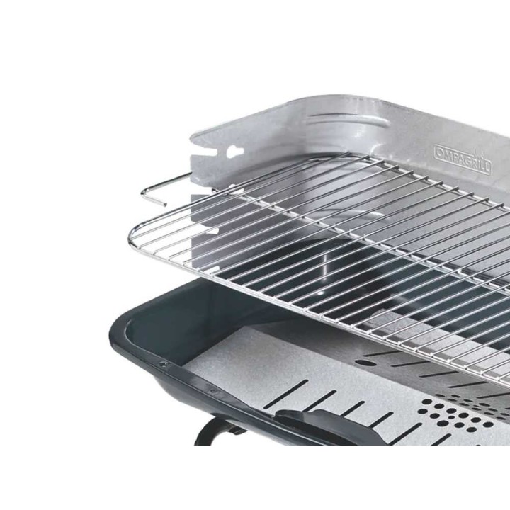 Ompagrill 60-40/C hiiligrilli, 60 × 36 cm, 4 korkeudensäätöä