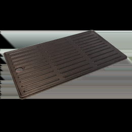 Char Broil käännettävä valurautalevy kaksipolttimiselle grillille 44 22 cm