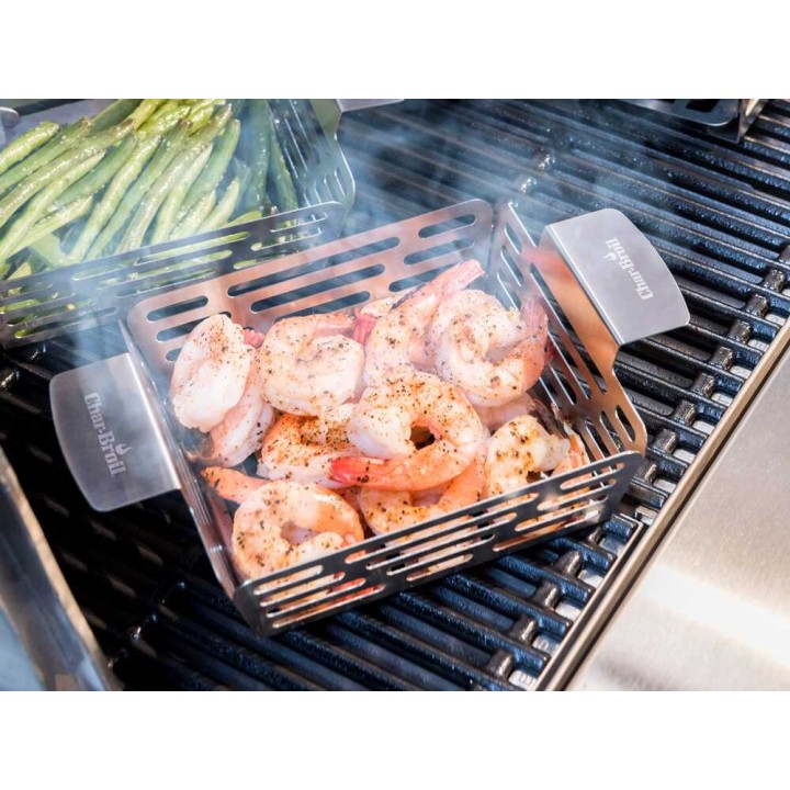 Char-Broil Grill+ -grillikorit 2 kpl, ruostumaton teräs