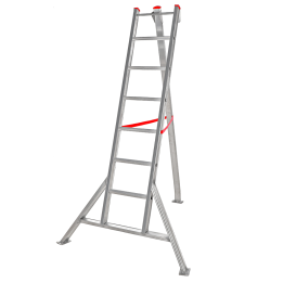 Nuova Country kolmijalkainen alumiinitikas 7 askelmaa 210 cm
