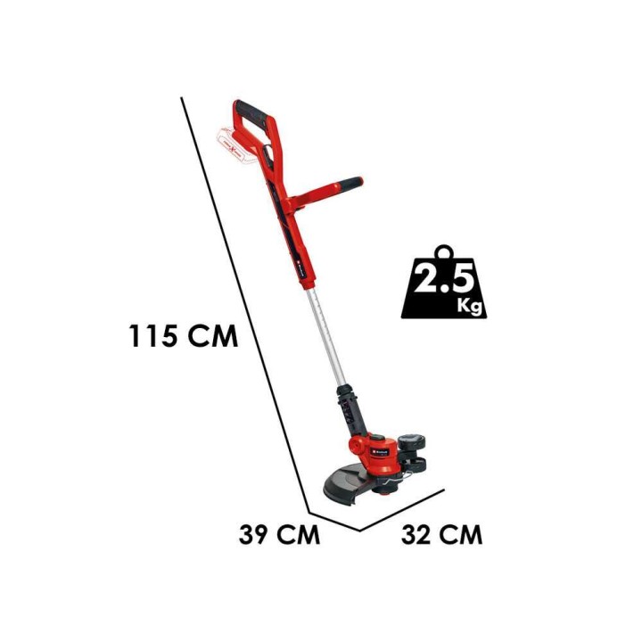 Einhell GE-CT 18/30 Li akkureunaleikkuri, 18 V, 5,2 Ah, 30 cm