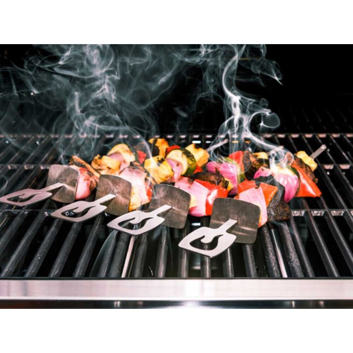 Char-Broil Grill+ -grillivartaat, 4 kpl, ruostumaton teräs